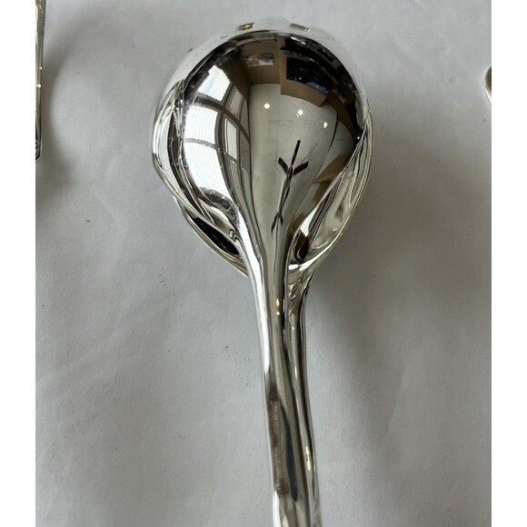 Elegance Silverplated Serving Tongs, set of three Cake Bread Salad 10" EP Zinc - Picture 4 of 16